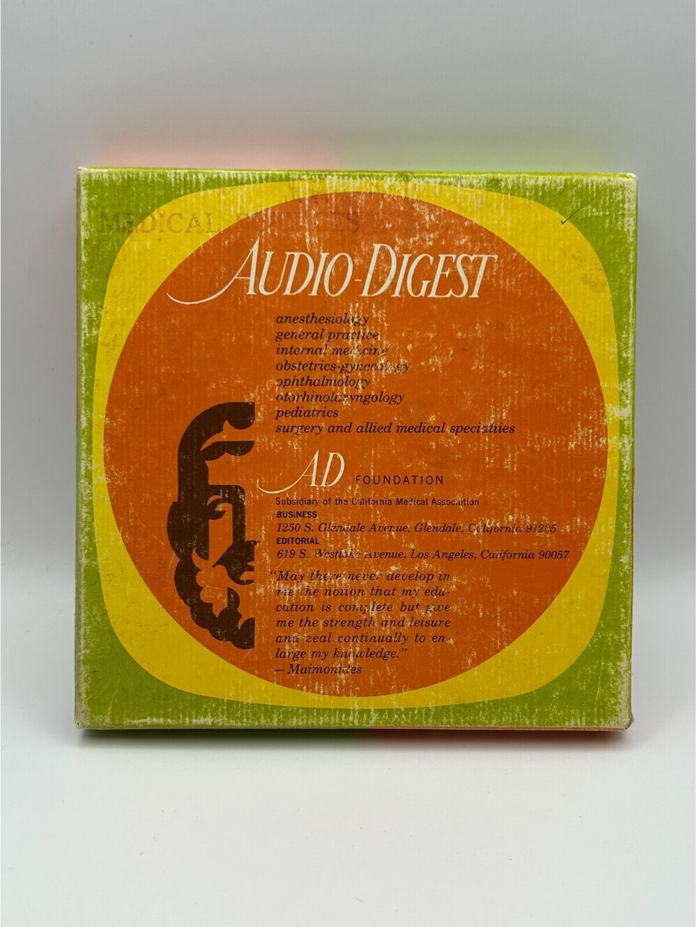 1970 Audio-Digest General Practice Vol 18 No 9 Reel-to-Reel Tape